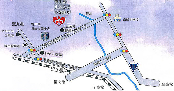医療法人社団愛生会 上里医院案内図